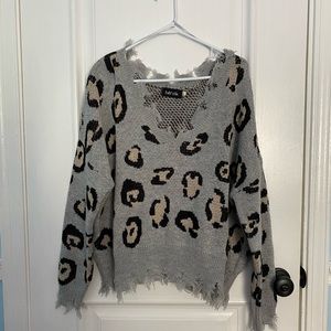 Leopard sprint sweater